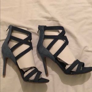 Jean high heels